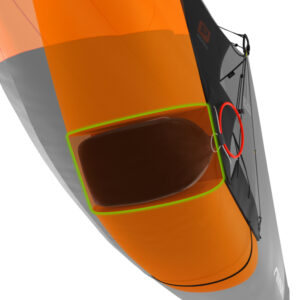 BIBLIOTECA ITEMS 2811 5 ARROW P 2 HARNESS REDESIGNED PARACHUTE COMPARTMENT NIVIUK PARAGLIDERS W 820