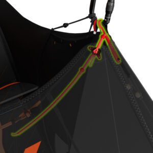 BIBLIOTECA ITEMS 2811 6 ARROW P 2 HARNESS NEW DOUBLE SAFETY CLOSER NIVIUK PARAGLIDERS W 820